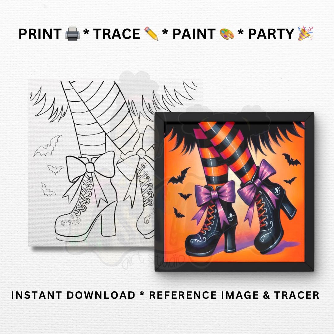 DIY Paint Party Templates | Printables for Paint Parties, Paint Kits ...