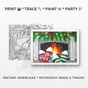DIY Paint Party Vorlagen | Printables für Paint Parties, Paint Kits | PNG, JPG | Sofortdownload | Druckbare Schablone