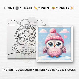 DIY Paint Party Templates | Printables for Paint Parties, Paint Kits | PNG, JPG | Instant Download | Printable Stencil
