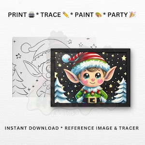 DIY Paint Party Templates | Printables for Paint Parties, Paint Kits | PNG, JPG | Instant Download | Printable Stencil