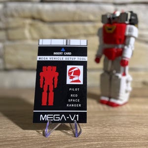 Cartões-chave da Mega Voyager - Power Rangers no espaço