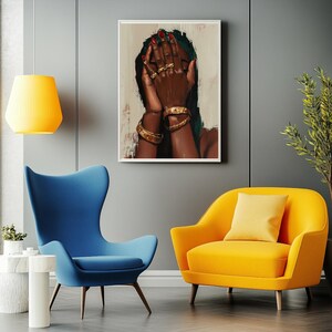 Black Woman Art Print: Afro Pride, Civil Rights Decor (Digital Download)