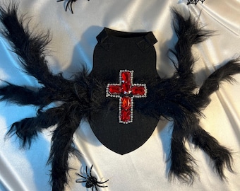 Creepy Crawly Spider Pet Costume for Halloween, pet costume, dog Halloween dress, dog Halloween costume, pet cosplay outfit, dog clothes