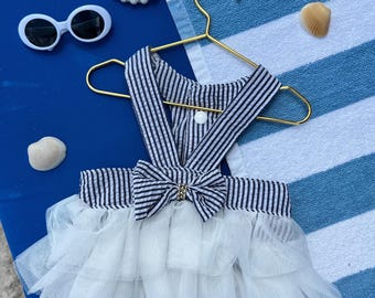 Pamper Your Pooch: Stylish Sundress Set, Elegant and Chic Dog Clothes for Weddings and Summer Events, elegant Dog dress, summer dog dresses