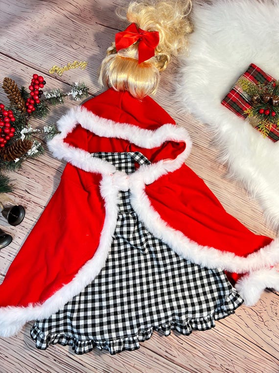 Adorable Cindy Lou Who Pet Costume for Festive Fun - Christmas & Halloween, Grinch Dog Dress, Elf Dog Dress, Girl, Large Holiday Dog Outfit