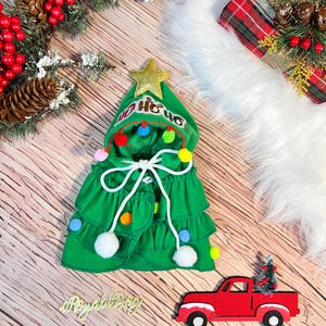 Festive Dog Cloak Tree Costume for Christmas Adventures, Dress for pets, Christmas dress for dog, Christmas dog outfit, cute dog costume