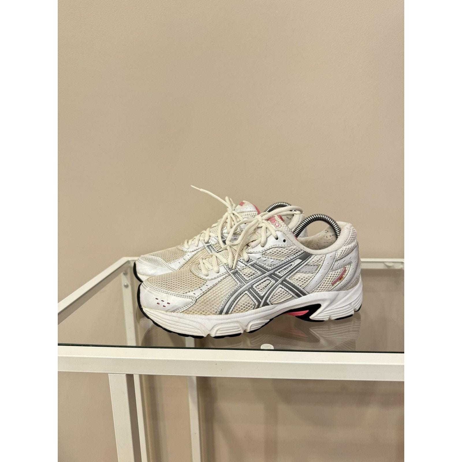 Zapatillas Asics Vintage Mujer Blancas Rosas