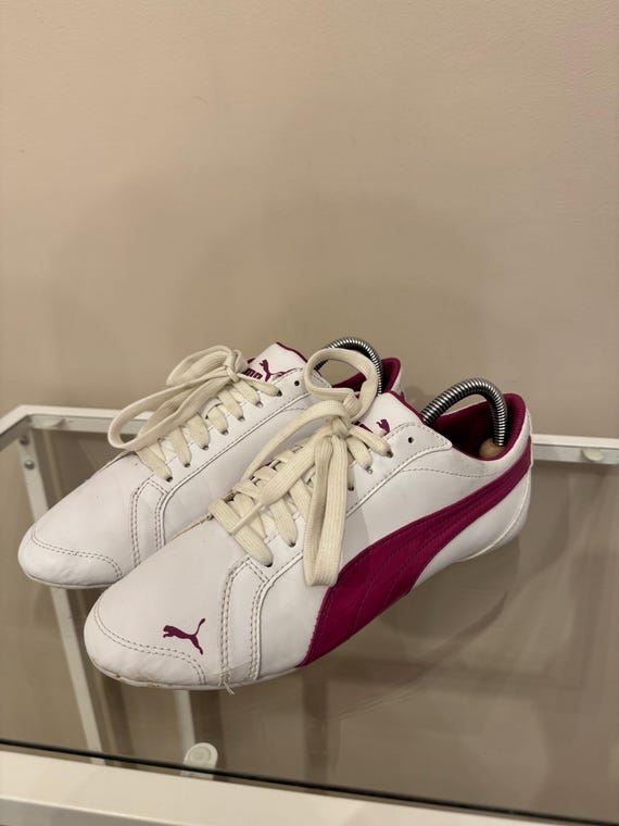Puma Vintage White Pink Sneakers 00s 90s Y2k Rare - Etsy