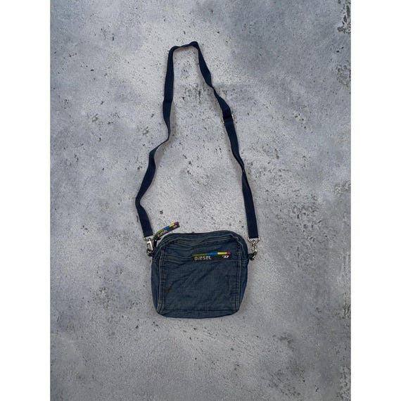 Diesel Denim Jeans 2000s 90s Bag Crossbody Messenger Bag - Etsy