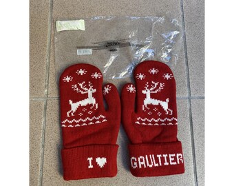 Jean Paul Gaultier moufle gloves I love Gaultier
