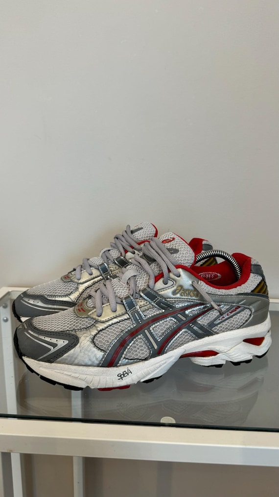 Asics vintage sneakers GT-2100 silver red rare 90s 00s y2k size