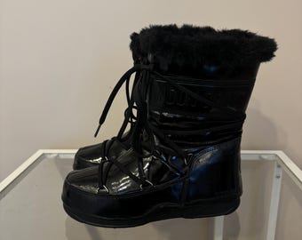 Moon Boot black winter shoes women’s luxury technica boots