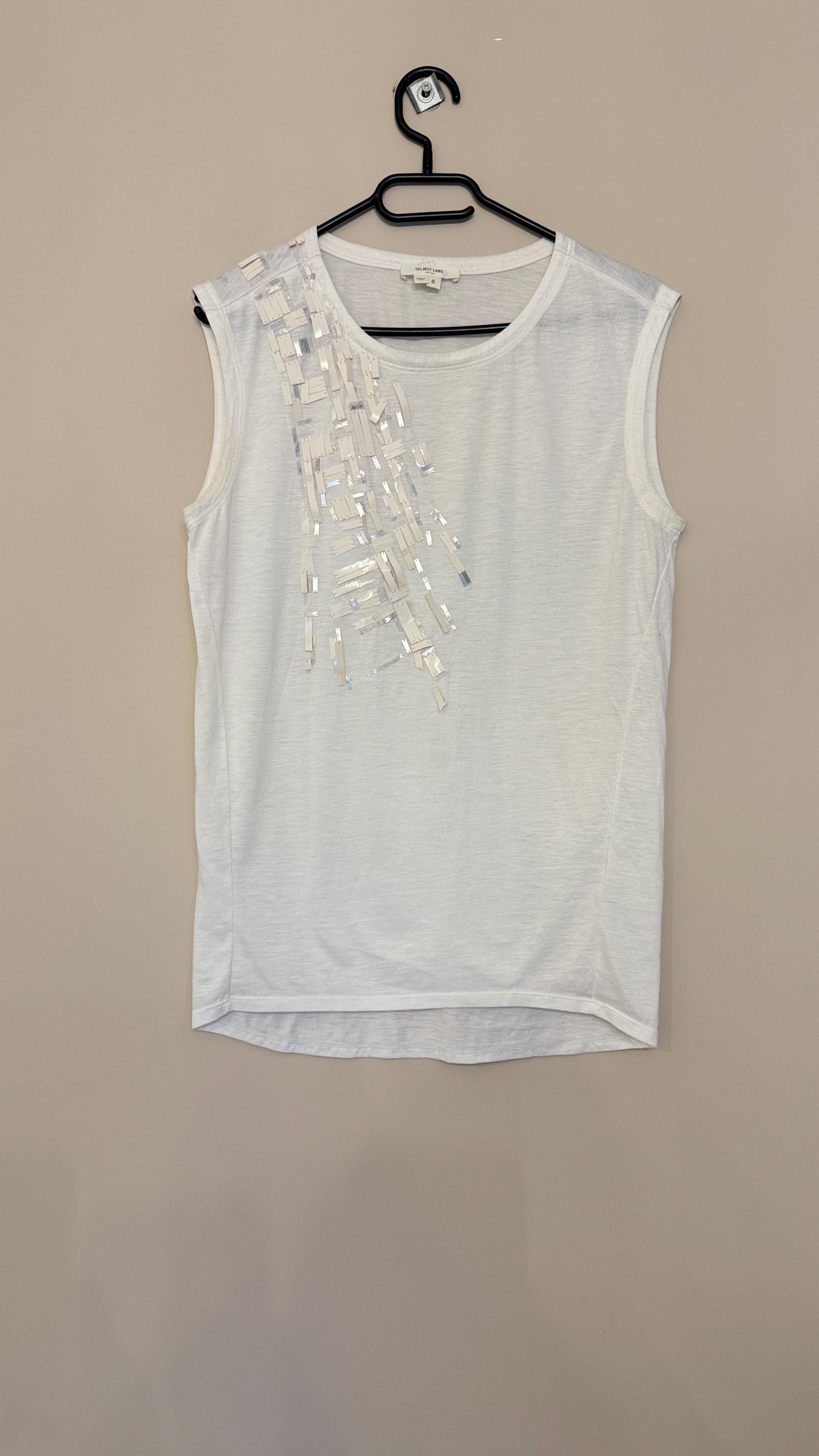 未使用◆ヘルムートラング◆タンクトップ◆HELMUT LANG Archives ヘルムート ラングのヴィンテージ ホワイト タンクトップ レア