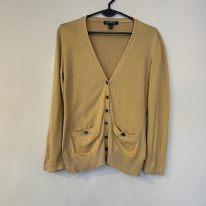 Polo Ralph Lauren green tag cardigan vintage item rare
