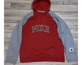 Nike 90-tals hoodie vintage Sällsynt stor logotyp