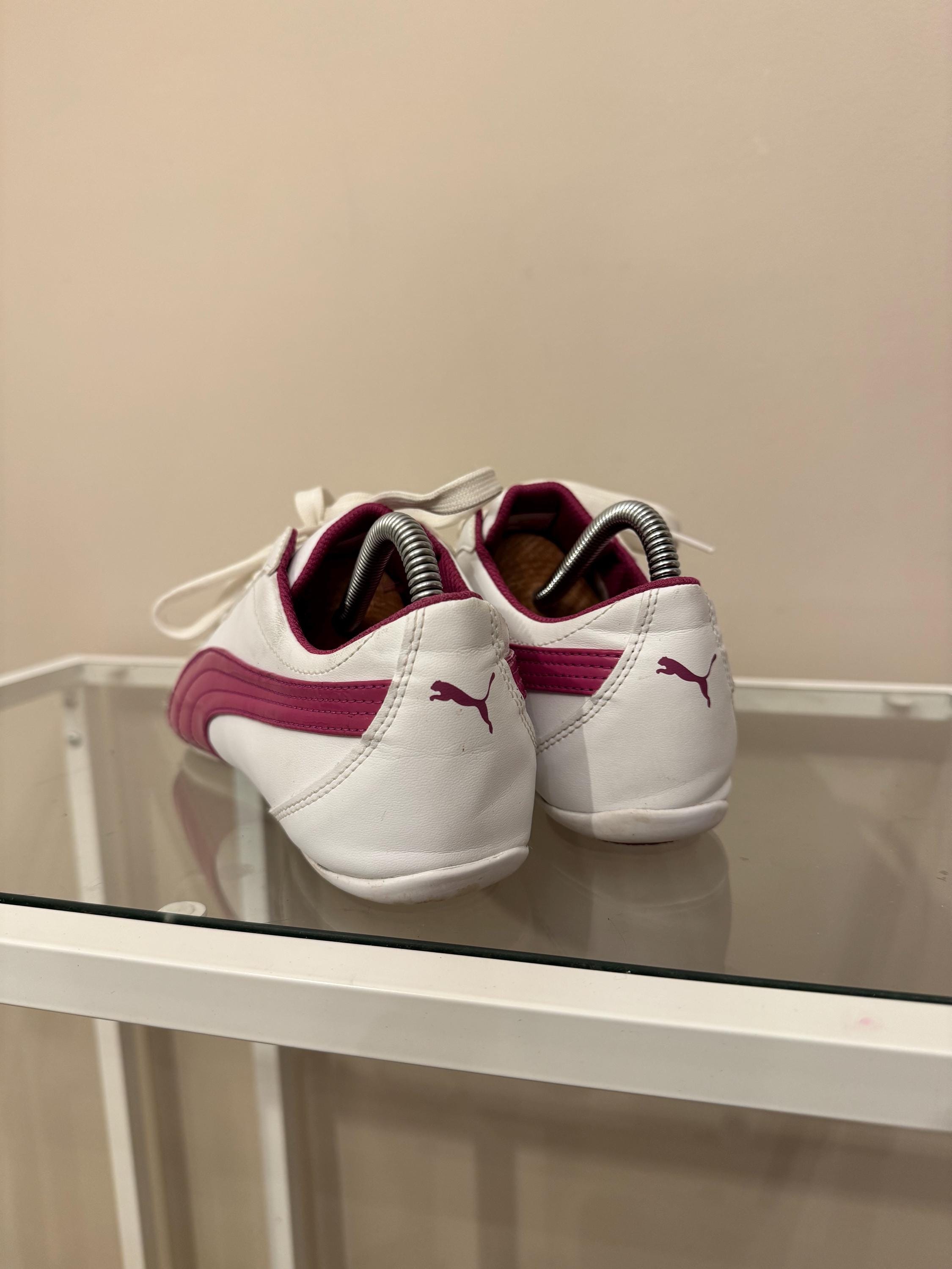 Puma Vintage White Pink Sneakers 00s 90s Y2k Rare - Etsy