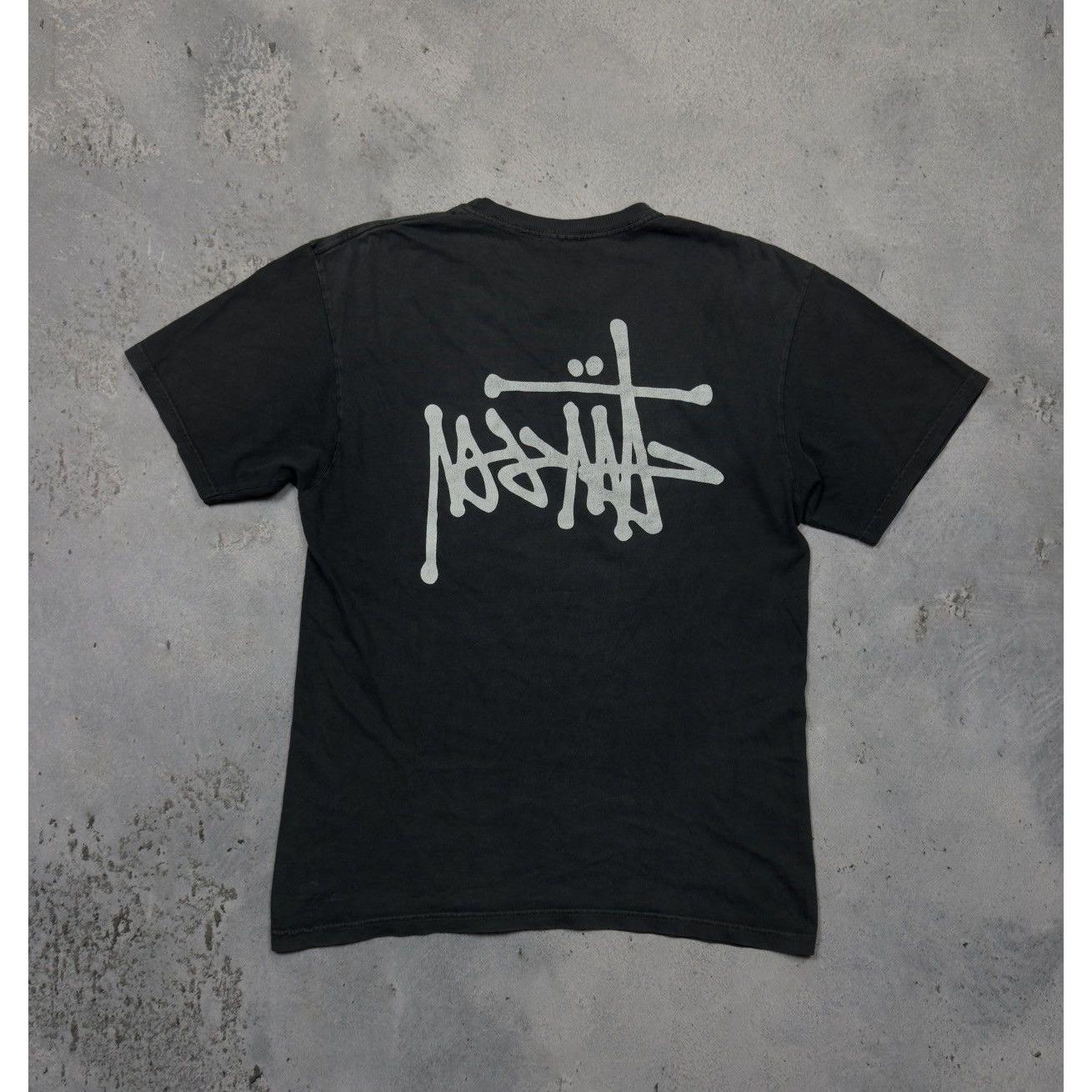 Stussy Reversal Logo Vintage Big T Shirt 90s 00s - Etsy