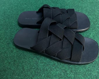 Bottega Veneta flip flops black men’s shoes size 44