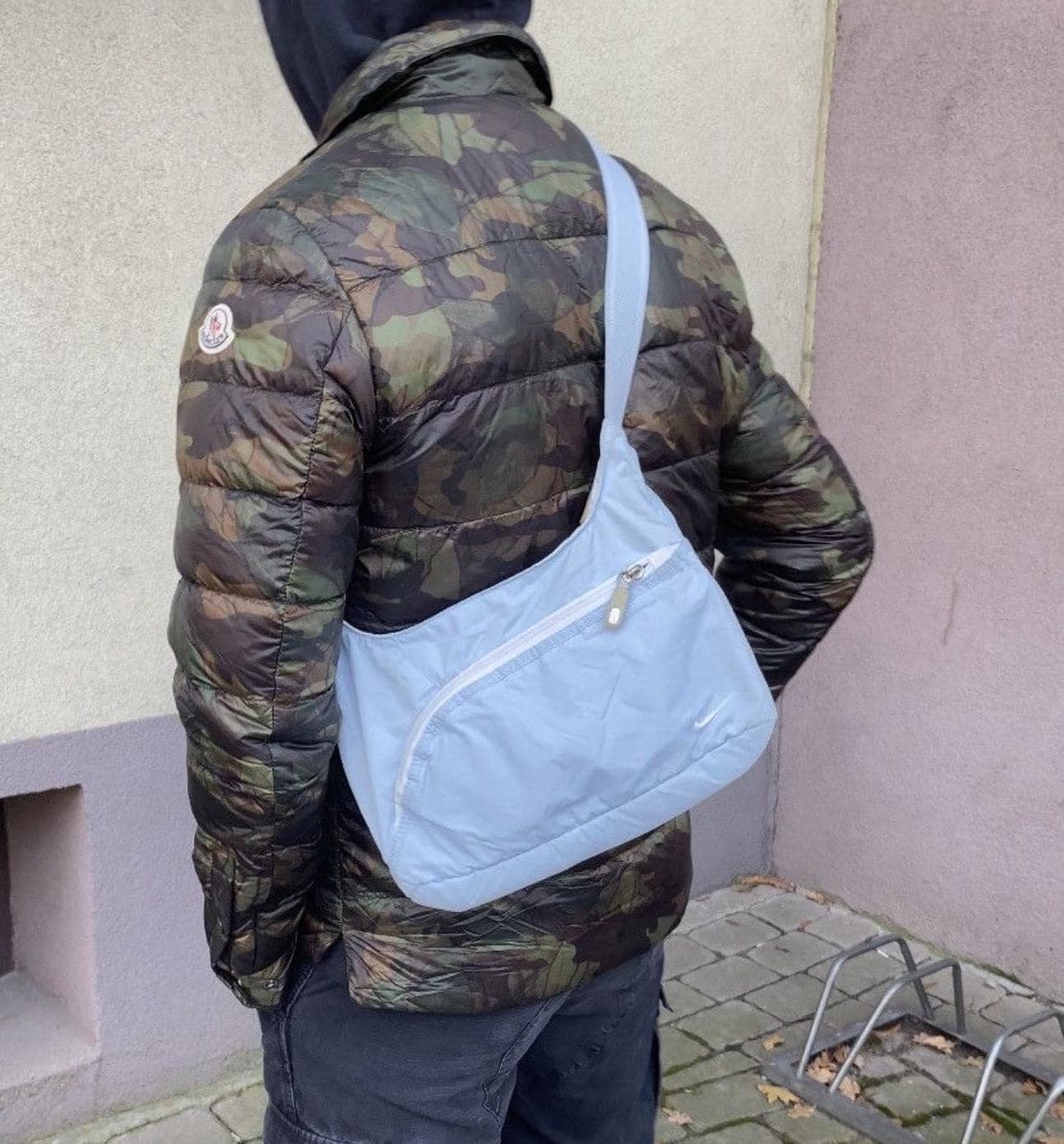 reworked nike shoulder bag