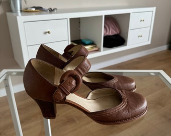 Clarks Hacken aus Leder in braun