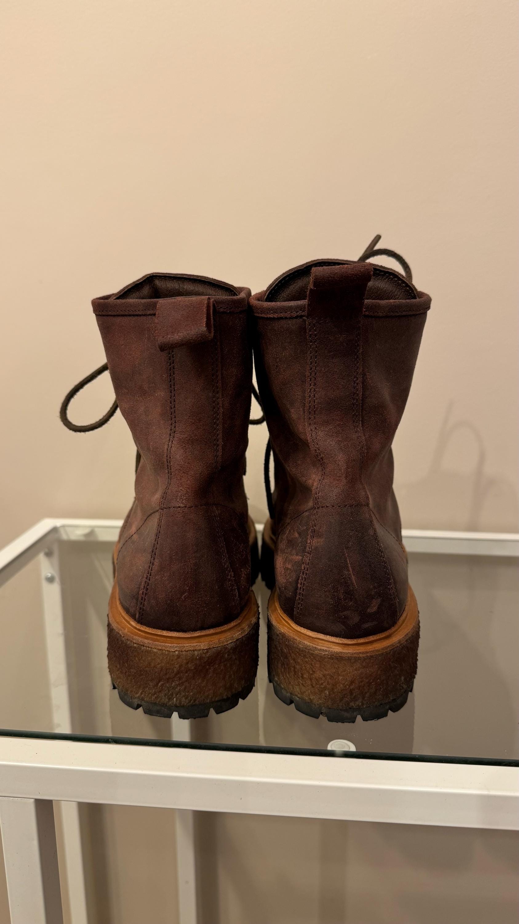 【美品】PuntoPigro　ROPER BOOTS WITH VIBRAM Puntopigro Vibram Boots Leather Like New Rock Punto Pigro