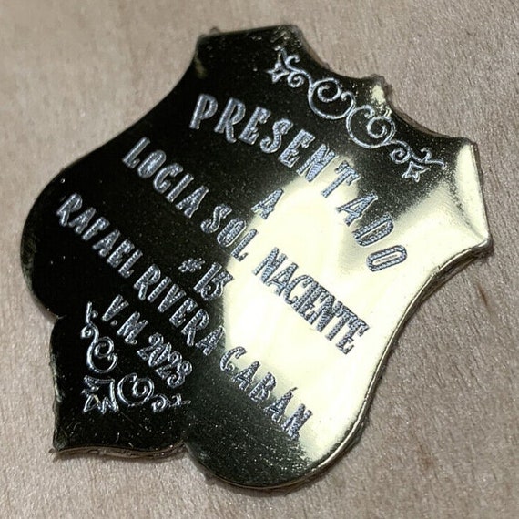 Laser Engraved Acrylic Plaque In Brushed Gold / Silver Or Black Finish (Multi Size Options) | UK - Foto 7