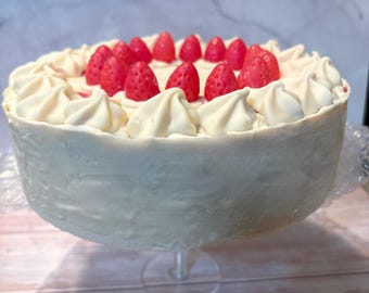 Jabón de pastel arcoíris de coco y vainilla