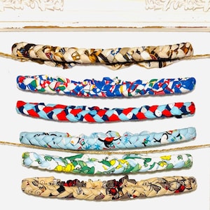 Handmade Animal Pattern Braided Headbands | Fabric Hair Accessories with Fun Animal Prints | Comfortable & Stylish