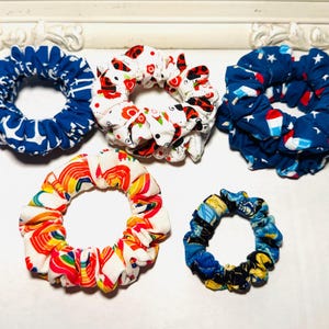 Summertime Scrunchies | Handmade Fabric Hair Ties