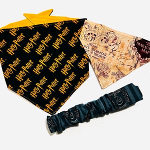 Harry Potter Pet Bandanas & Scarves | Wizarding World Pet Neckwear | Dog/Cat Gift