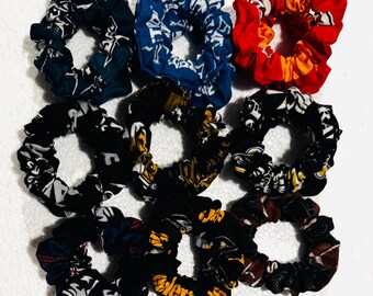 NFL Team Logo Cotton Scrunchie | Handmade Football Fan Hair Tie Accessory