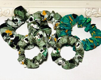 St. Patrick’s Day Scrunchies | Handmade Cotton Fabric Hair Ties | Preppy Hair Band