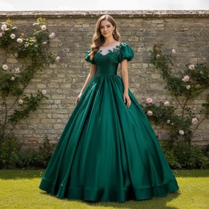 Green Poofy Dress - Etsy