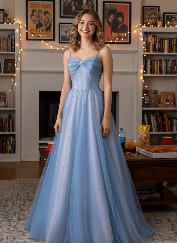 Blue Spaghetti Straps Long Prom Dress,wedding Dress,birthday Graduation  Party Gowns,christmas Dress,quinceanera Dresses,formal Ball Gowns - Etsy  Israel