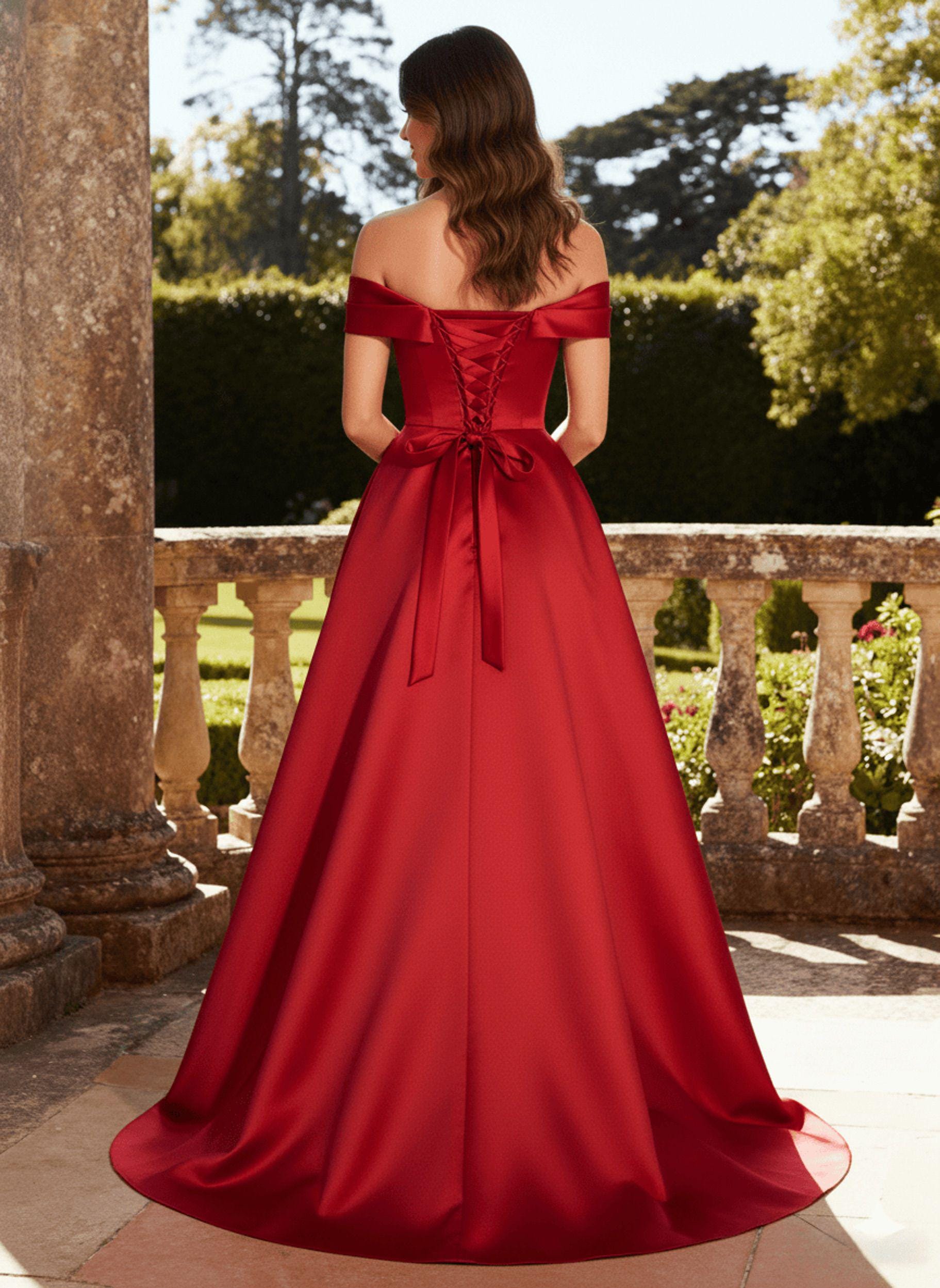High Quality Red Satin Formal Evening Prom Dress,red Ball Gowns,wedding  Dress,maxi Dress,event Dress,elegant Evening Christmas Party Dress - Etsy  Israel