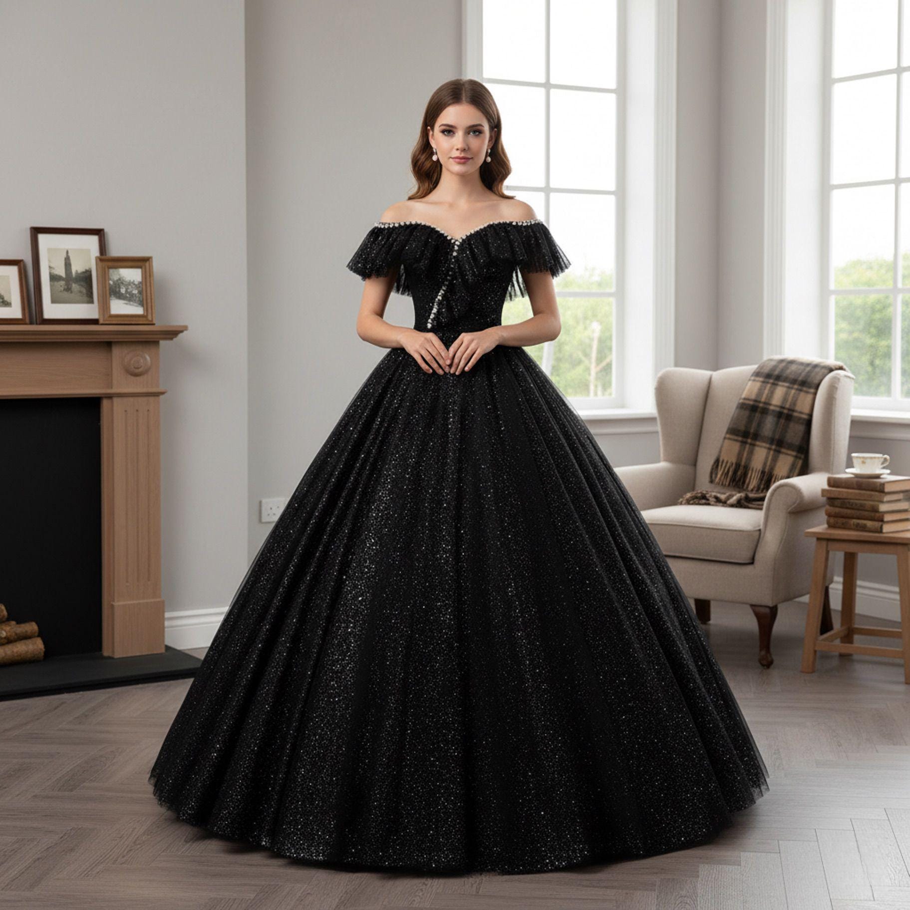 Black Sparkly Cocktail Dress