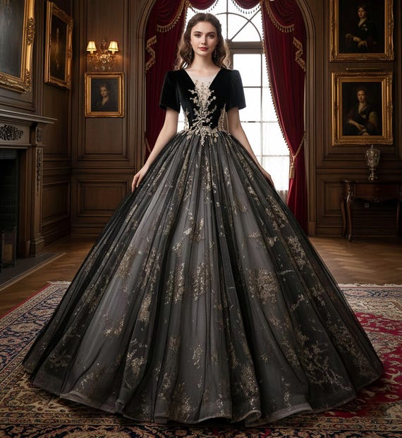 Gorgeous Black Tulle Prom Dress,Evening Formal Dress,Birthday Dress,Layered Tulle Dress,Wedding Dress,Retro Black Short Shouder Prom Dresses Gorgeous Black Tulle Prom Dress,Evening Formal Dress,Birthday Dress,Layered Tulle Dress,Wedding Dress,Retro Black Short Shouder Prom Dresses