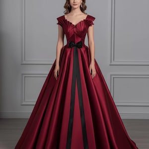 silver wedding dress Custom Prom Dress Formal, Strapless A-line Floor-length Appliques Occa –  classygown main image 0