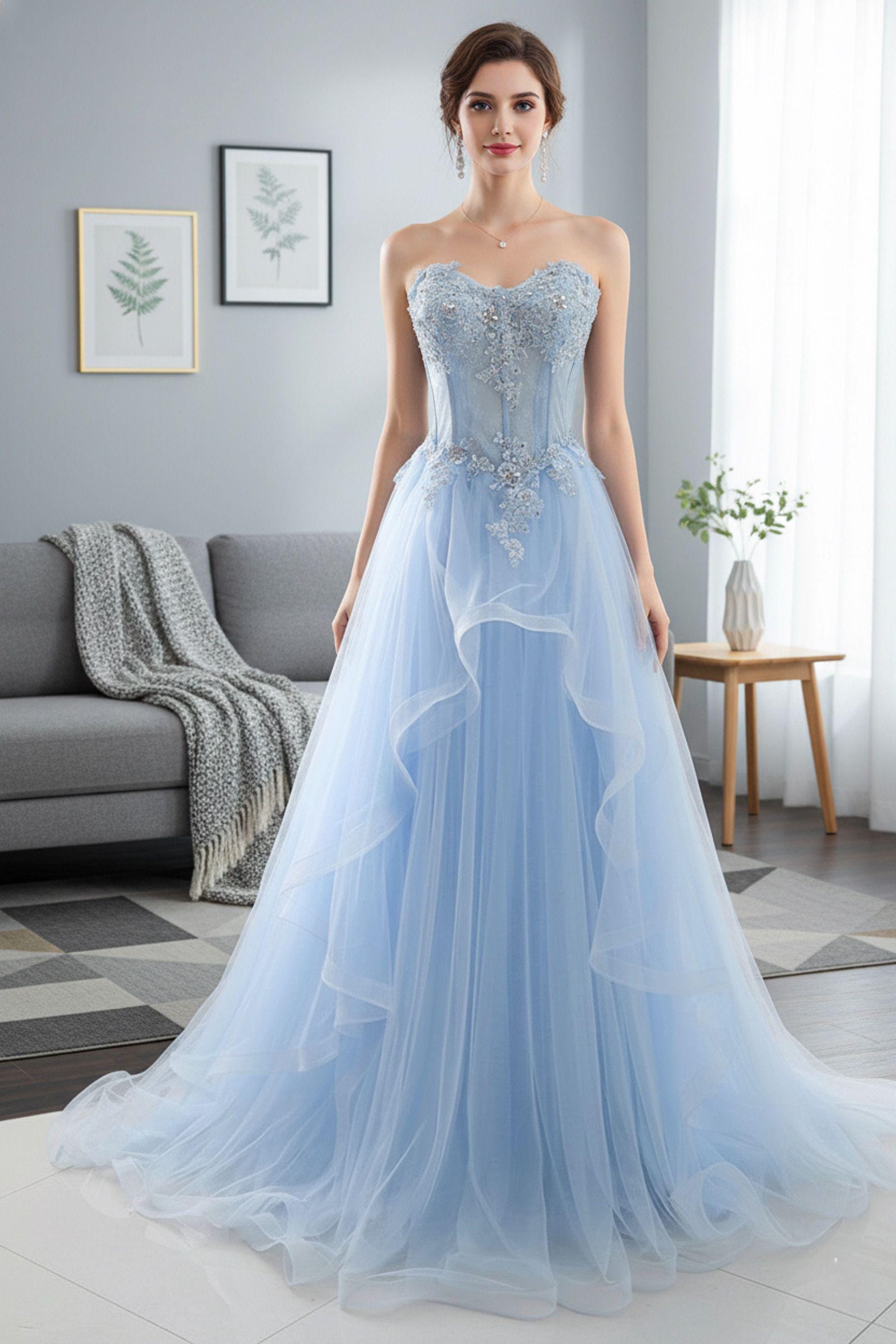 green emerald velvet dress Blue Fairy Princess Dress for Girls