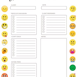 Therapy Session Notes Printable Bundle