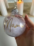 Personalized Christmas ornament with name | Fillable | Christmas tree ornament | Transparent Christmas ornament | Personalization | Gift