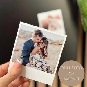 Aimants photo Polaroid personnalisés avec des noms | Réfrigérateur | Idée cadeau | Personnalisation | Sur mesure
