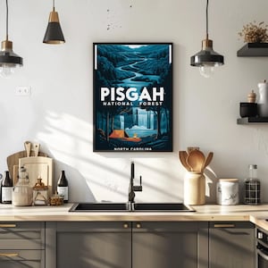 Pisgah National Forest - Premium Reiseposter auf mattem Papier