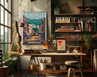 Asheville Aluminum Print – Explore the Great Outdoors in Stunning Detail
