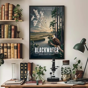 Blackwater National Wildlife Refuge Art Print – Celebrate Nature&#39;s Sanctuary on Aluminum