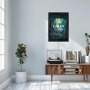 Erforsche die mystische Schönheit der Luray Caverns: Aluminium Print für Naturliebhaber
