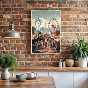 Experience the Magic of Coney Island – Historic Amusement Area Aluminum Print