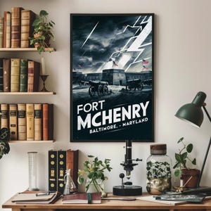 Stampa su carta opaca premium Fort McHenry: onora l'eredità della storica roccaforte di Baltimora