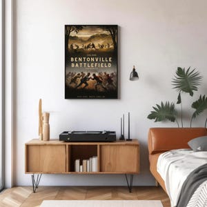Bentonville Battlefield Travel Poster – Civil War Historic Site Matte Print