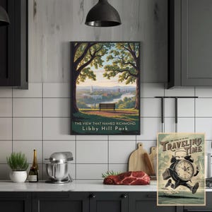 Libby Hill Park Richmond Poster | Scenic River View Travel Print | Historic Landmark Wall Art | Premium Matte Poster